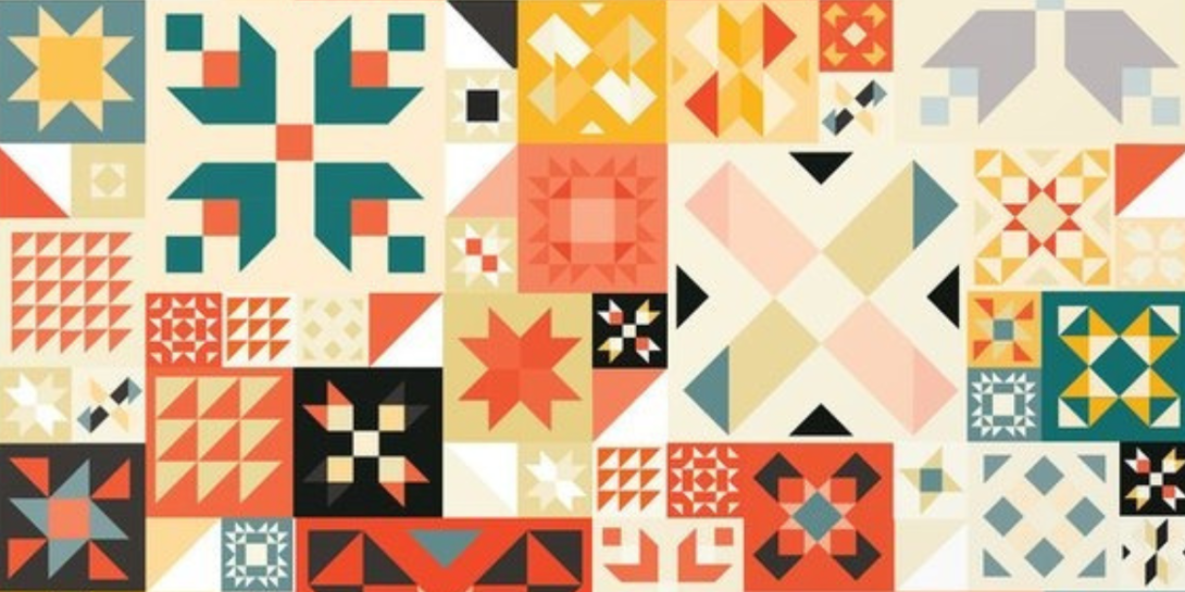 Decorative image of a quilt pattern